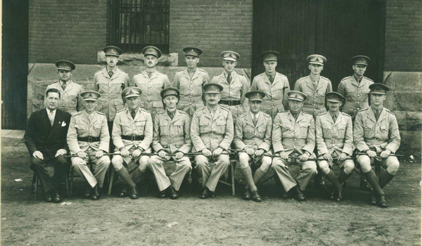 Officers of the 43rd Battery in 1940 from the 12th Field Regiment RCA