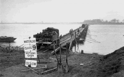 First CANADIAN Field Regiment over the river RHINE